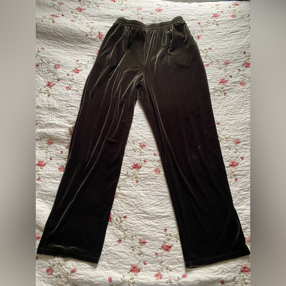 Vintage velvet High Rise Pants with pockets - Picture 4 of 6